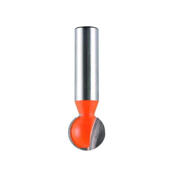 Ball End Bit, 1/2-Inch Radius, 1/2-Inch Shank